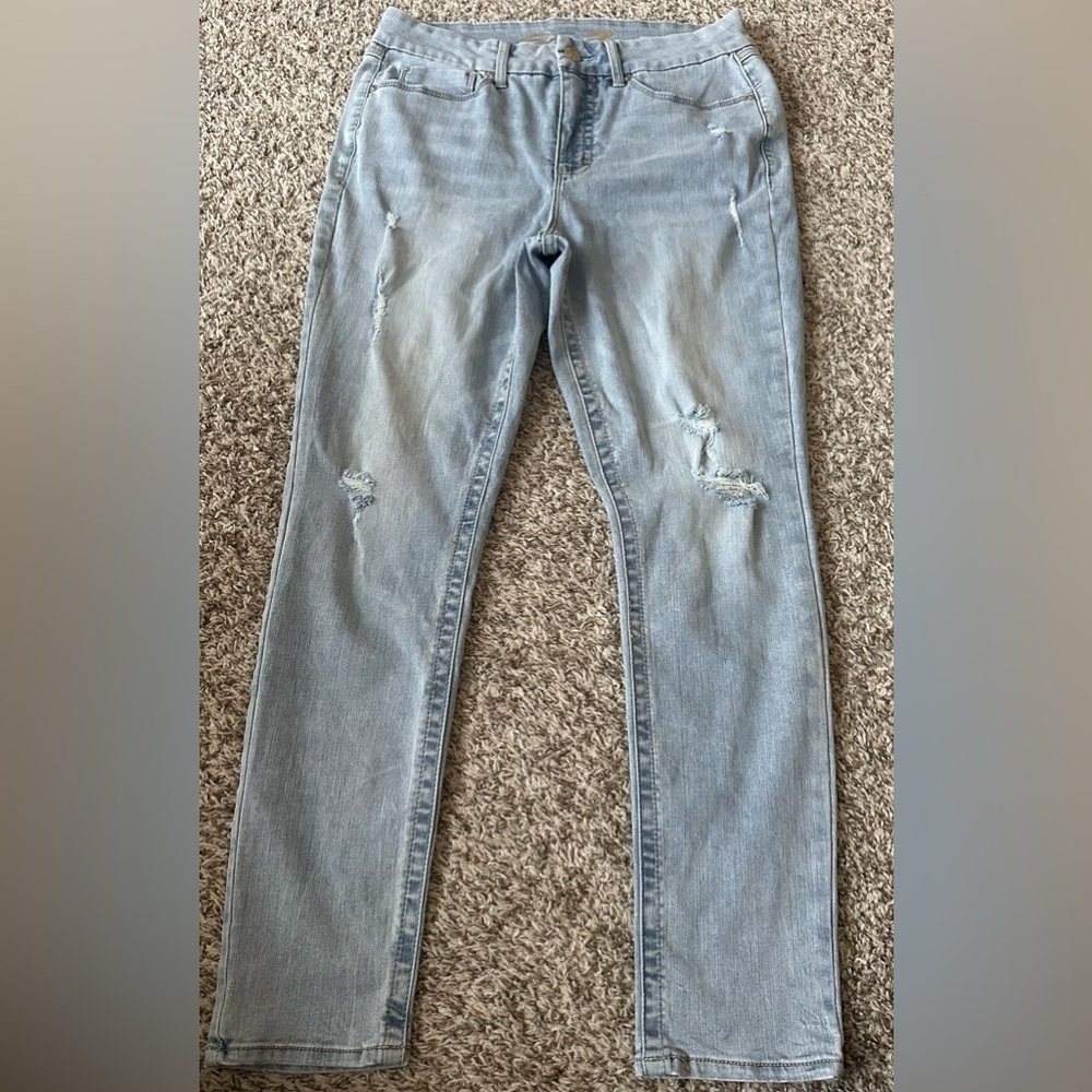 Seven7 "Tummy High Rise" Skinny Jeans